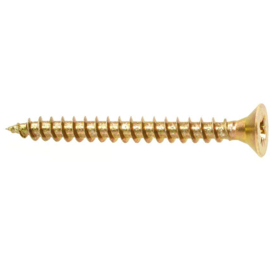 5.0 x 90mm Hardened Countersunk Flat Head Wood Screw With Full Thread, PZ - KMH (200 pcs)