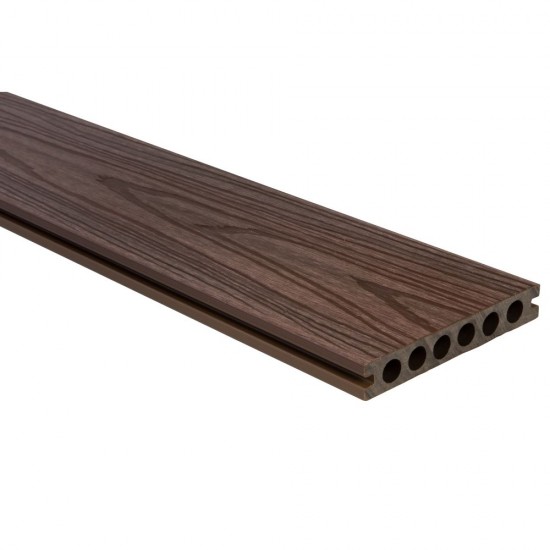 22mm x 142mm x 3600mm Composite Prime HD Deck Dual Board OAK/WALNUT