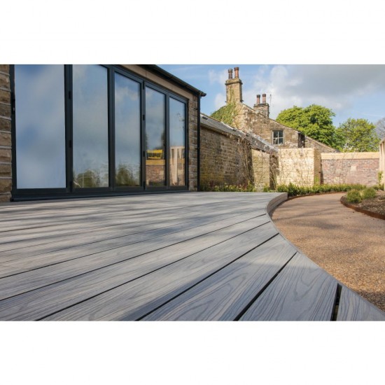 22mm x 142mm x 3600mm Composite Prime HD Deck Dual Board CARBON/ANTIQUE