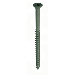 4.5in x 75mm Deck-Tite Outdoor Screw Pozi Countersunk Net-Coat Green Plated