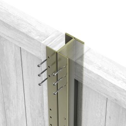 48 x 2700mm Durapost Classic Fence Post Olive Grey Home Delivered