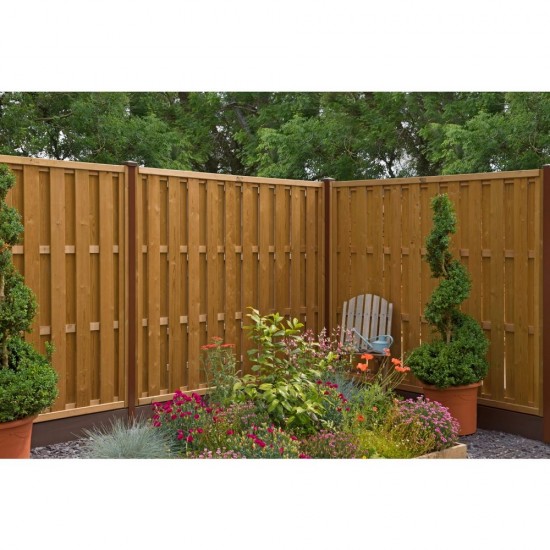 48 x 2400mm Durapost Classic Fence Post Sepia Brown Home Delivered