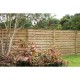 1.8m x 1.8m Forest Garden Pressure Treated Decorative Horizontal Hit and Miss Fence Panel (Pack of 3)