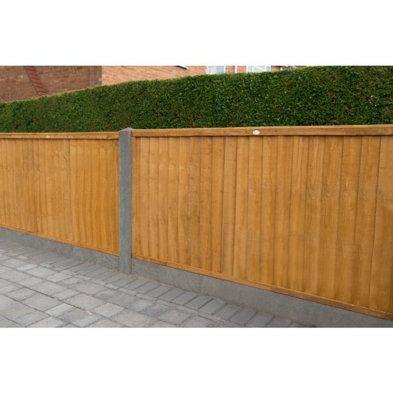 6ft x 5ft (1.83m x 1.52m) Forest Garden Closeboard Fence Panel Dip Treated