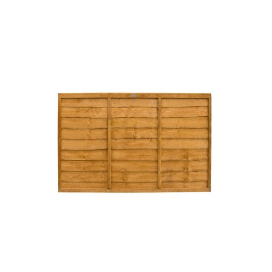 6ft x 4ft (1.83m x 1.22m) Forest Garden Trade Lap Dip Treated Fence Panel