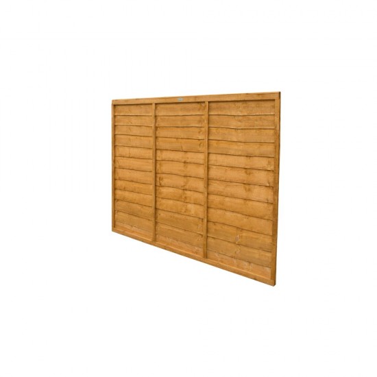 6ft x 5ft (1.83m x 1.52m) Forest Garden Trade Lap Dip Treated Fence Panel