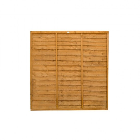 6ft x 6ft (1.83m x 1.83m) Forest Garden Trade Lap Dip Treated Fence Panel