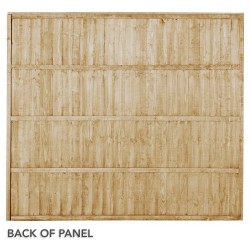 6ft x 5ft (1.83m x 1.52m) Forest Garden Pressure Treated Closeboard Fence Panel (Pack of 5)