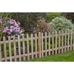 6ft x 3ft (1.83m x 0.9m) Forest Garden Pressure Treated Ultima Pale Picket Fence Panel (Pack of 4)
