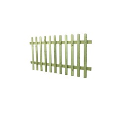 6ft x 3ft (1.83m x 0.9m) Forest Garden Pressure Treated Ultima Pale Picket Fence Panel (Pack of 3)