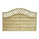 1.8m x 1.2m Forest Garden Pressure Treated Decorative Europa Prague Fence Panel (Pack of 3)