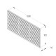 1.8m x 0.91m Forest Garden Pressure Treated Contemporary Double Slatted Fence Panel (Pack of 5)