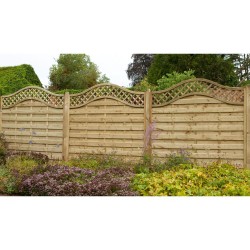 1800mm x 1800mm Forest Garden Europa Prague Fence Panel (Pack of 4)