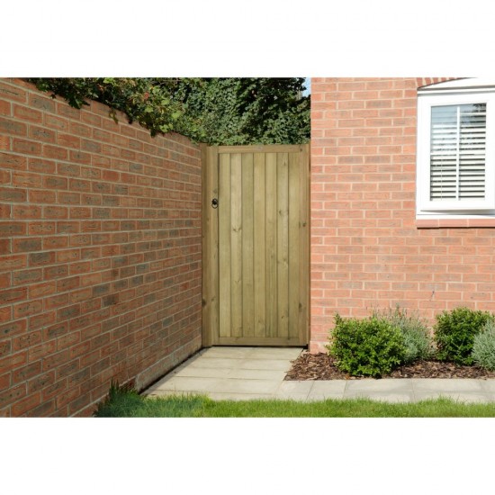 Forest Garden Vertical Tongue and Groove Gate 6ft (1.83m High)