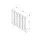 Forest Garden Heavy Duty Pale Gate 3ft (0.90m High)