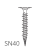 4.2mm x 40mm Knauf SN40 Aquapanel Rustproofed Maxi Screws (box of 250)