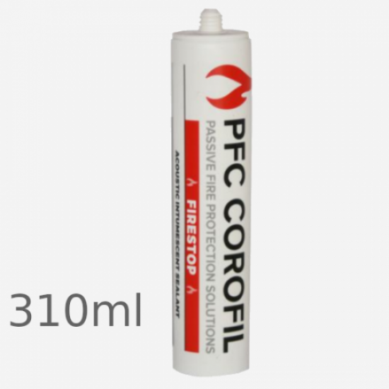 PFC Corofil Acoustic Intumescent Mastic Sealant FIRESTOP 310ml