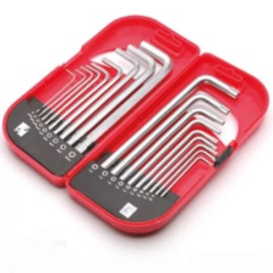 PRO Tools Set - 18 Hex and Torx Key Allen Wrench Set with Ball End