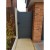 1000 x 1800mm Dartmoor Pedestrian Flat Top Gate with Horizontal Solid INFILL, LOCK, Lock Keep and Hinges (Grey)