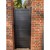 1200 x 2000mm Dartmoor Pedestrian Flat Top Gate with Horizontal Solid INFILL, LOCK, Lock Keep and Hinges (Black)