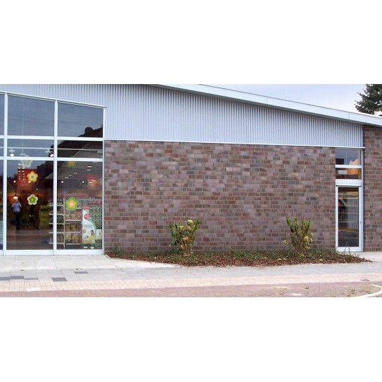 Roben Accum Blue and Brown Brick