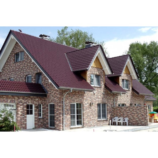 Roben Dykbrand Brown and White Shaded Brick