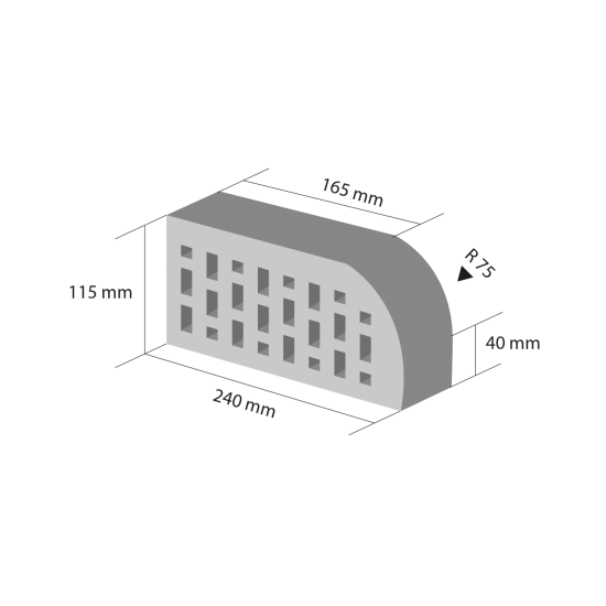 Roben Shaped Brick Type 410