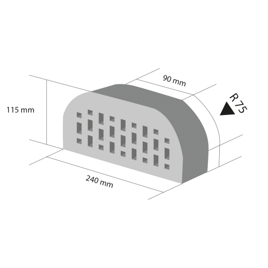 Roben Shaped Brick Type 411