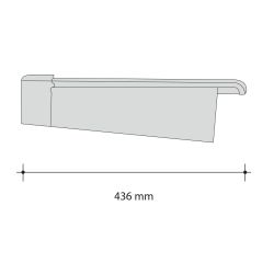 Roben Bergamo Extreme Left Tile 436mm x 245mm