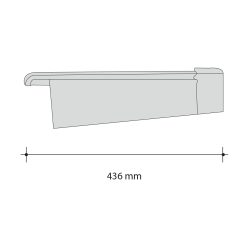 Roben Bergamo Extreme Right Tile 436mm x 285mm