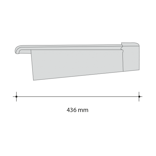 Roben Bergamo Extreme Right Tile 436mm x 285mm