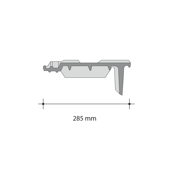 Roben Bergamo Extreme Right Tile 436mm x 285mm