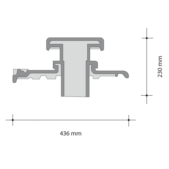 Roben Bergamo Ceramic and Conglomerate Plumbing Vent with Connecting Pipe