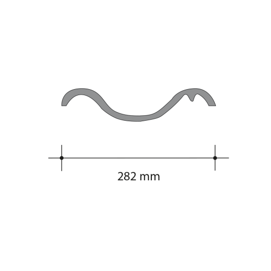 Roben Borholm Two-wave Tile 444 x 282mm