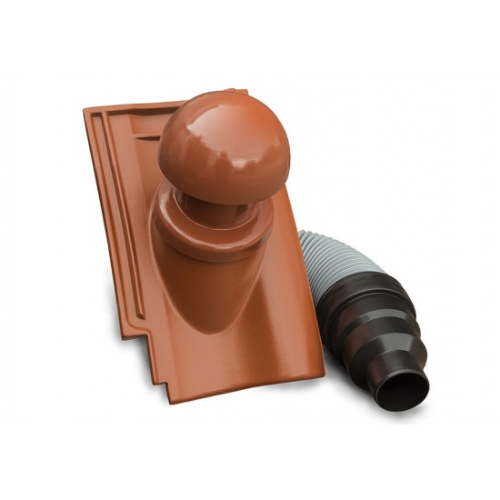 Roben Bornholm Ceramic and Conglomerate Ventilation Pipe with Connecting Pipe