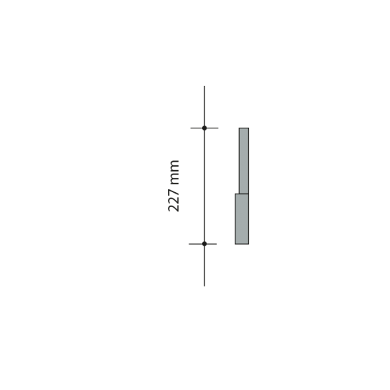 Roben The End of Ridge Tile, Initial 252 x 227mm