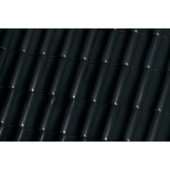 Roben Bornholm Tobago Black-Brown Glazed Ceramic Tile