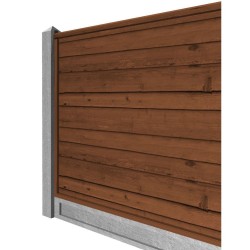 109mm x 94mm x 1830mm Supreme Concrete Intermediate Slotted Fence Post SLT183I