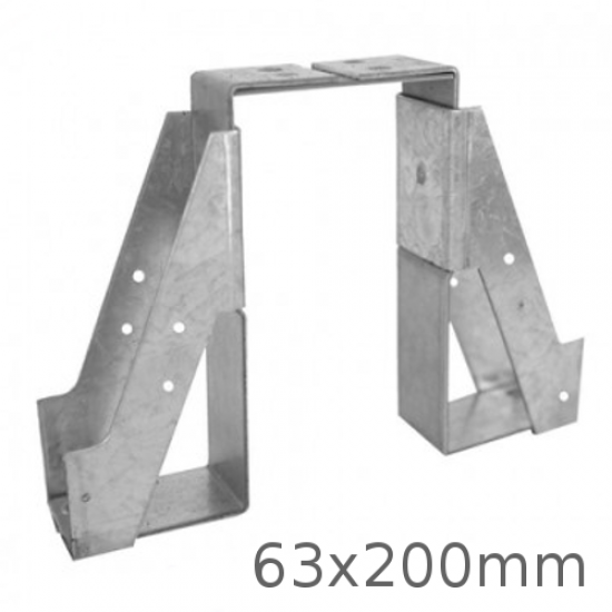 Welded Straddle Hanger 63 x 225mm, 100ST