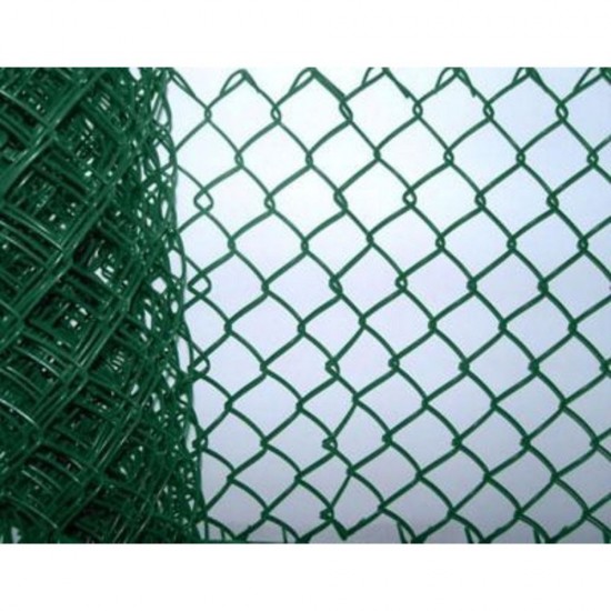 900mm x 50mm x 2.5mm x 10m Tenax Green Plastic Coated Chainlink Fence