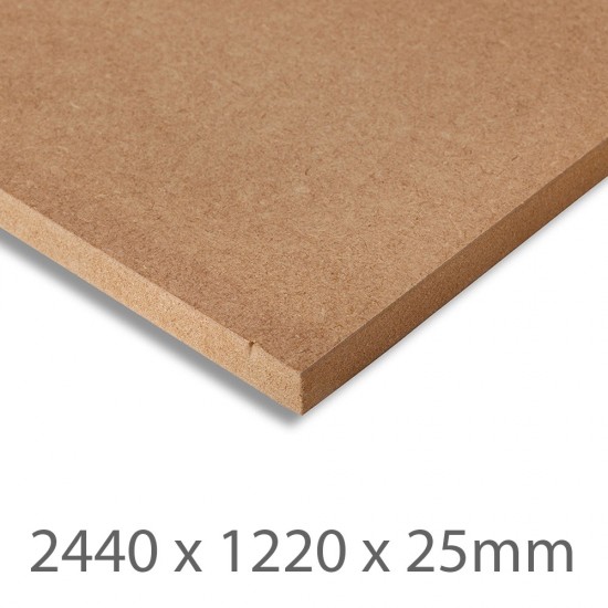 2440 x 1220 x 25mm Standard MDF Board