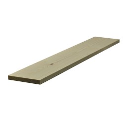 25mm x 175mm Redwood Planed Timber Standard (Finished Size 20.5mm x 169mm)