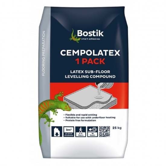 Cementone Cempolatex One-pack Sub Floor Latex Levelling Floor Compound 25kg