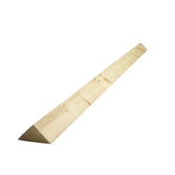 75mm x 75mm x 3m Arris Treated Timber Garden Rail Green