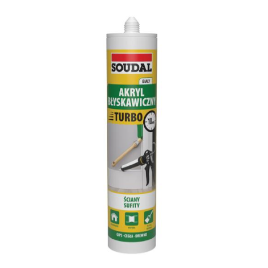 Soudal Acrylic Turbo Sealant -  White 280ml